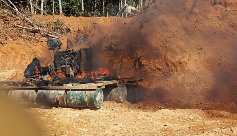 Garimpos Ilegais do Vale do Peixoto estão sendo fechados pela fiscalização ambiental