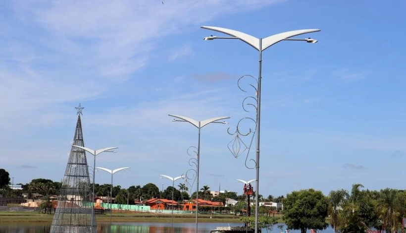 Lago IV recebe nova iluminação turística em LED