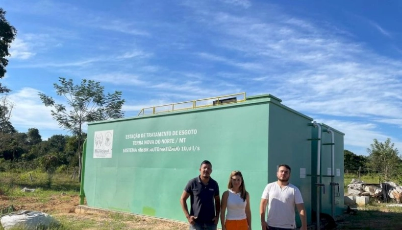 Últimos detalhes para a conclusão da ETE - Estação de Tratamento de Esgoto