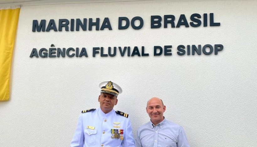 Peixoto esteve presente na Ativação da Agência Fluvial de Sinop-MT