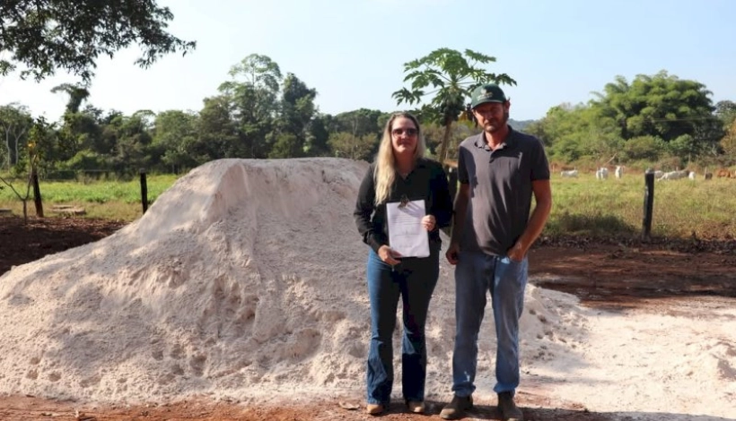 Agricultores Familiares recebem calcário em Guarantã do Norte
