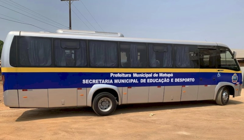 Delegação de Atletas utilizam novo ônibus adquirido pela Prefeitura de Matupá