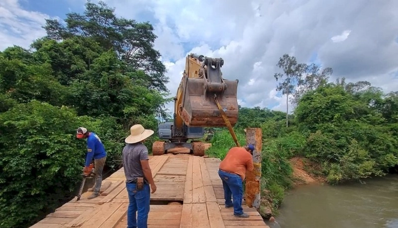 Secretaria reforça Ponte do Rio São João em União do Norte