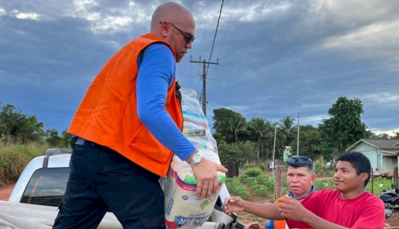 Assistência Social entrega cestas de alimentos nos assentamentos rurais Peixotenses
