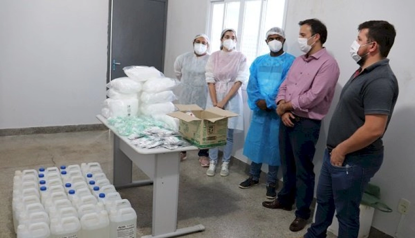 APA faz entrega de materiais e EPIs ao Centro de Triagem da Covid-19 Peixotense