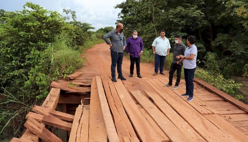 Secretários e Vereadores anunciam reconstrução da Ponte do Rio Gaviãozinho