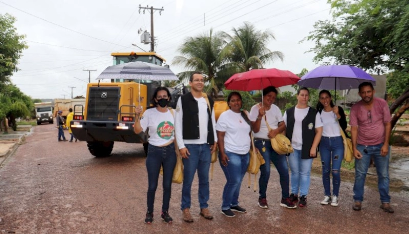 Mutirão de Limpeza está acontecendo no Bairro Mãe de Deus