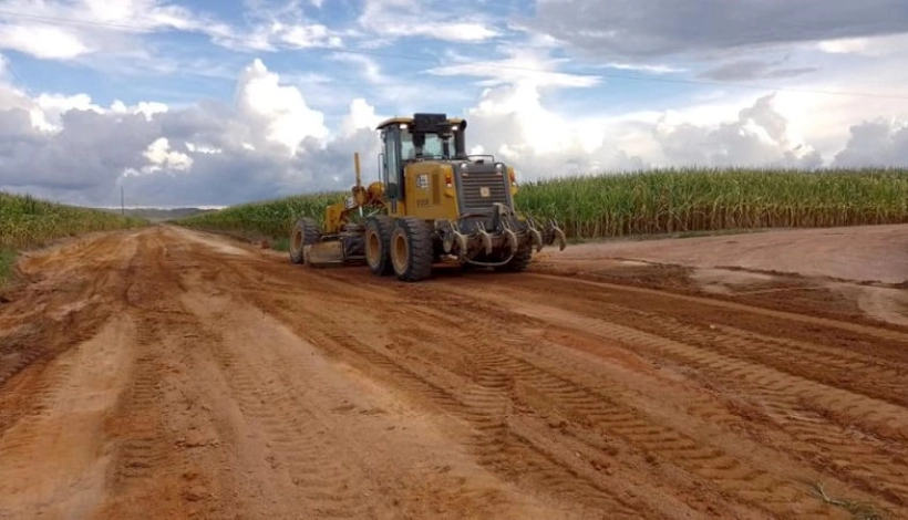 Comunidades Rurais recebem revitalização nas estradas em Terra Nova