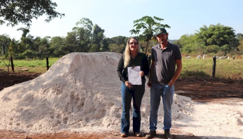 Agricultores Familiares recebem calcário em Guarantã do Norte