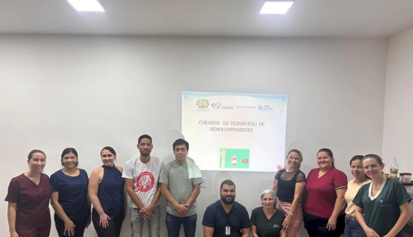 Hospital Municipal de Guarantã: Treinamento sobre cuidados na administração de hemoderivados