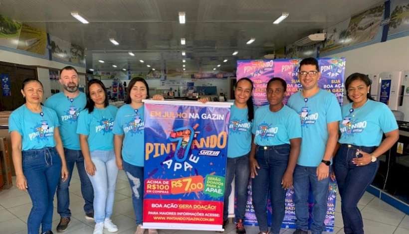 Gazin de Matupá lança campanha Pintando o 7 com a APAE