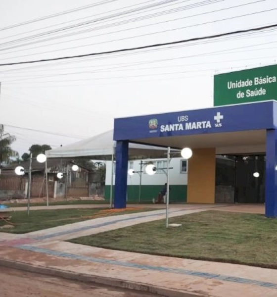 Inaugura neste sábado em Guarantã a UBS Santa Marta
