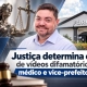 Justiça determina retirada de vídeo das redes sociais consideradas contra honra do Vice-Prefeito Peixotense 